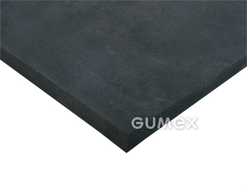 PND 21/362-80, 1,5mm, 1500x500mm, Dichte 150-500kg/m3, CR-NR-SBR, -40°C/+70°C, schwarz, 